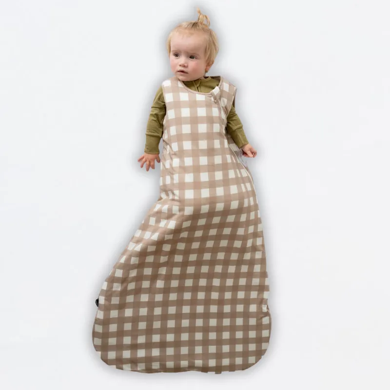 1.0 TOG Sleep Sack - Taupe Plaid