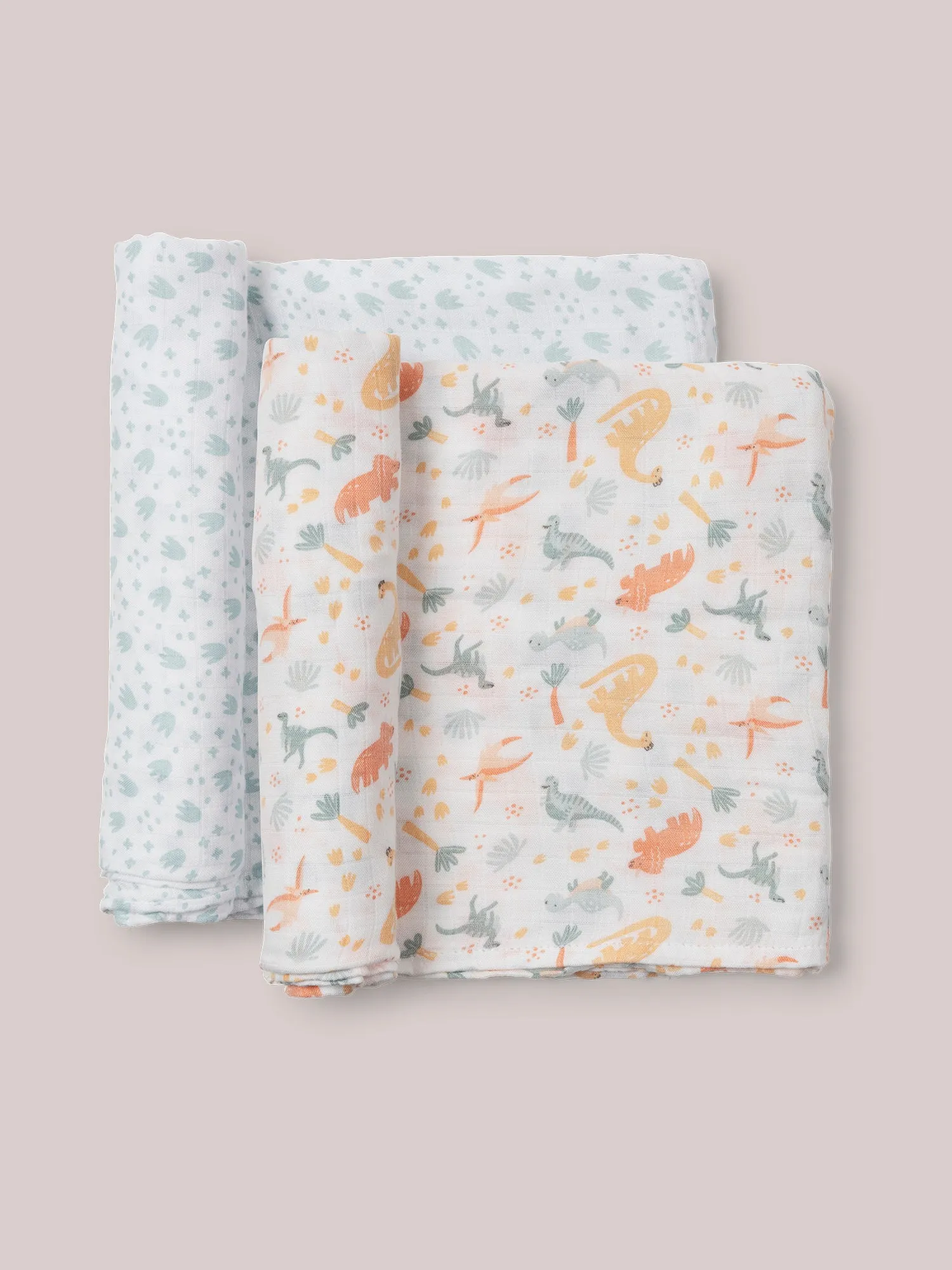 2-Pack Square Swaddle Blanket Set - Roarsome