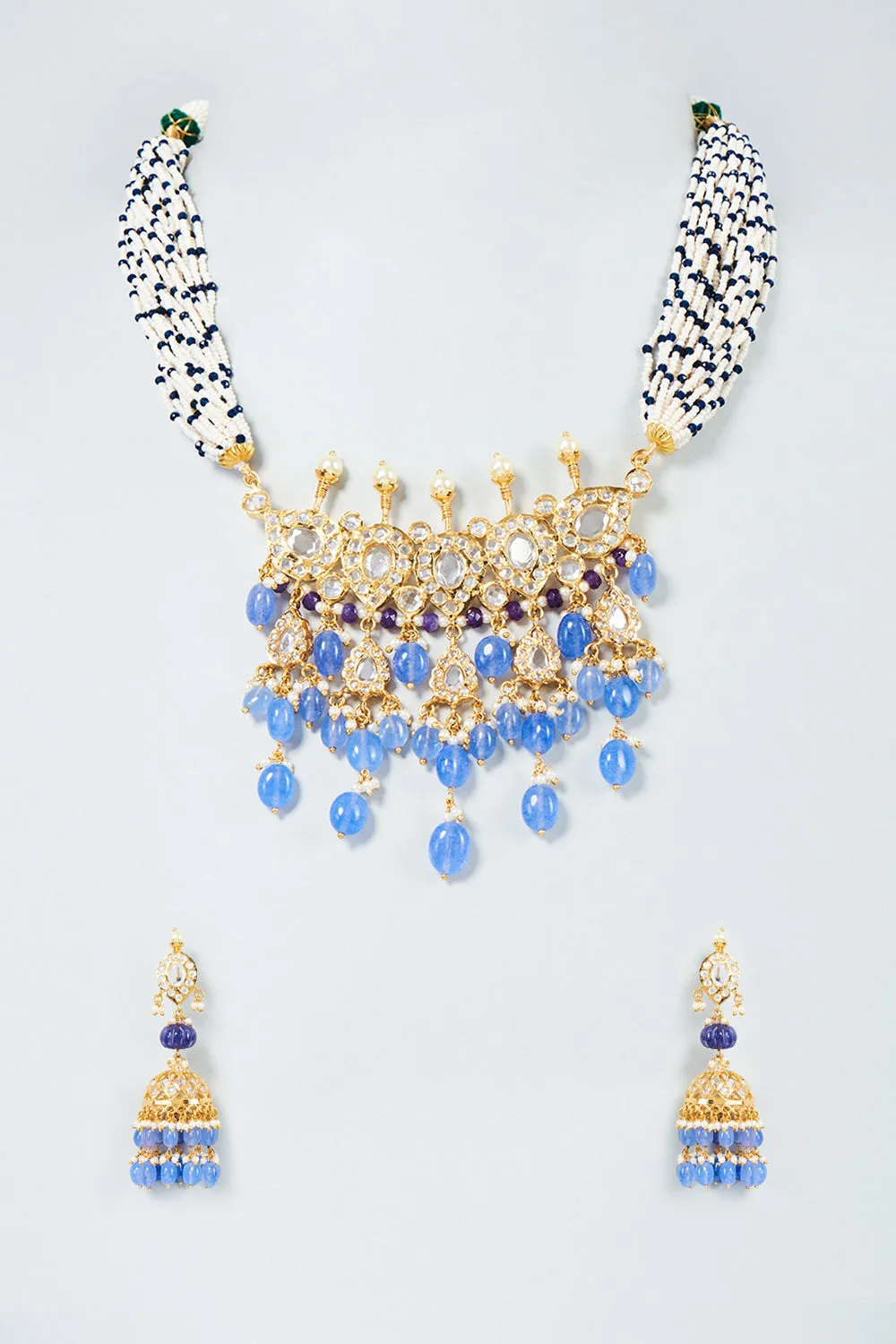 Aleena Necklace Set 
 22 kt Gold Plated