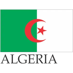 Algeria Embroidered Flag Badge