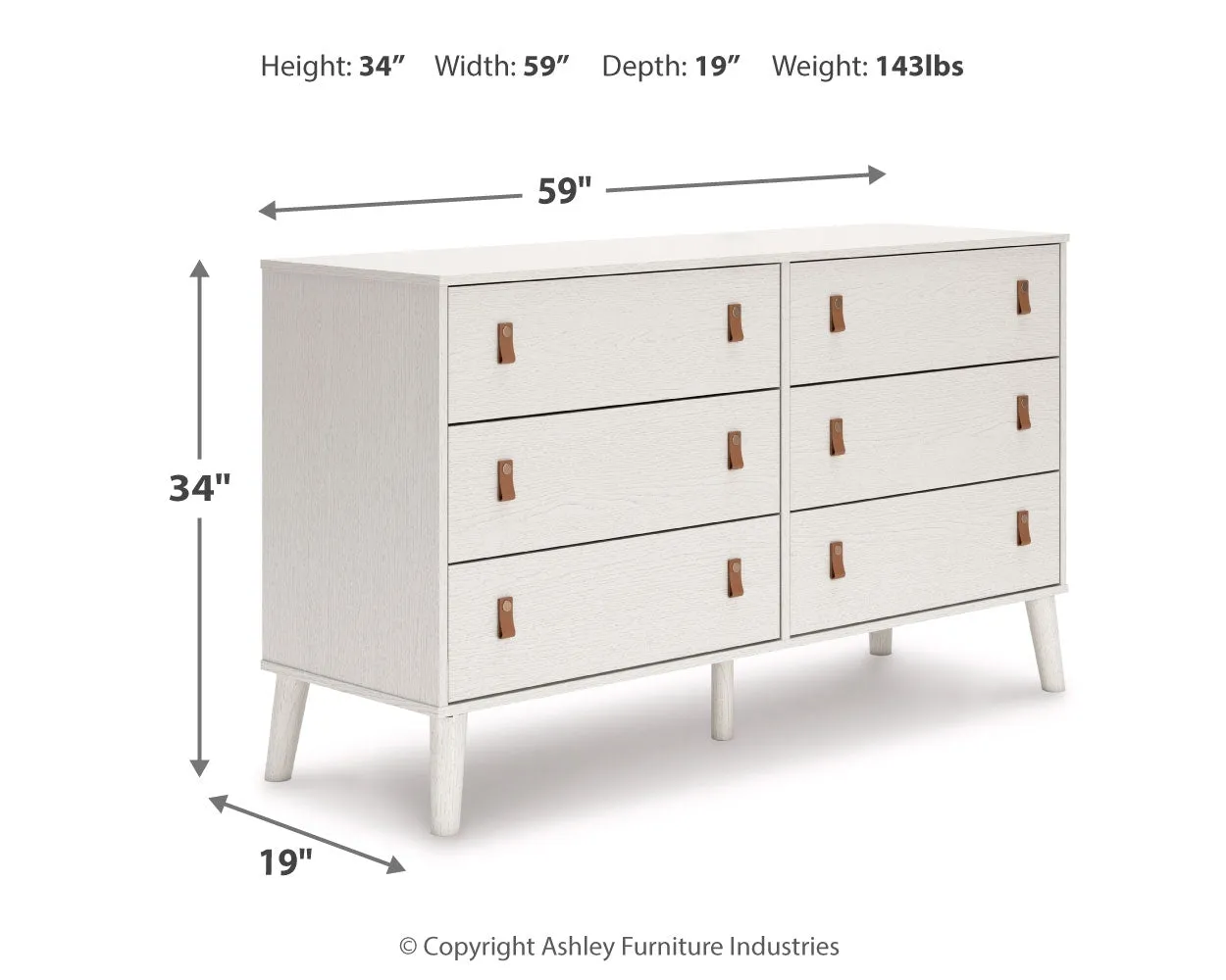 Aprilyn Twin Bookcase Bed with Dresser and 2 Nightstands