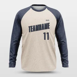 Basic Dark Blue - Customized Baggy Long Sleeve Shooting Jersey