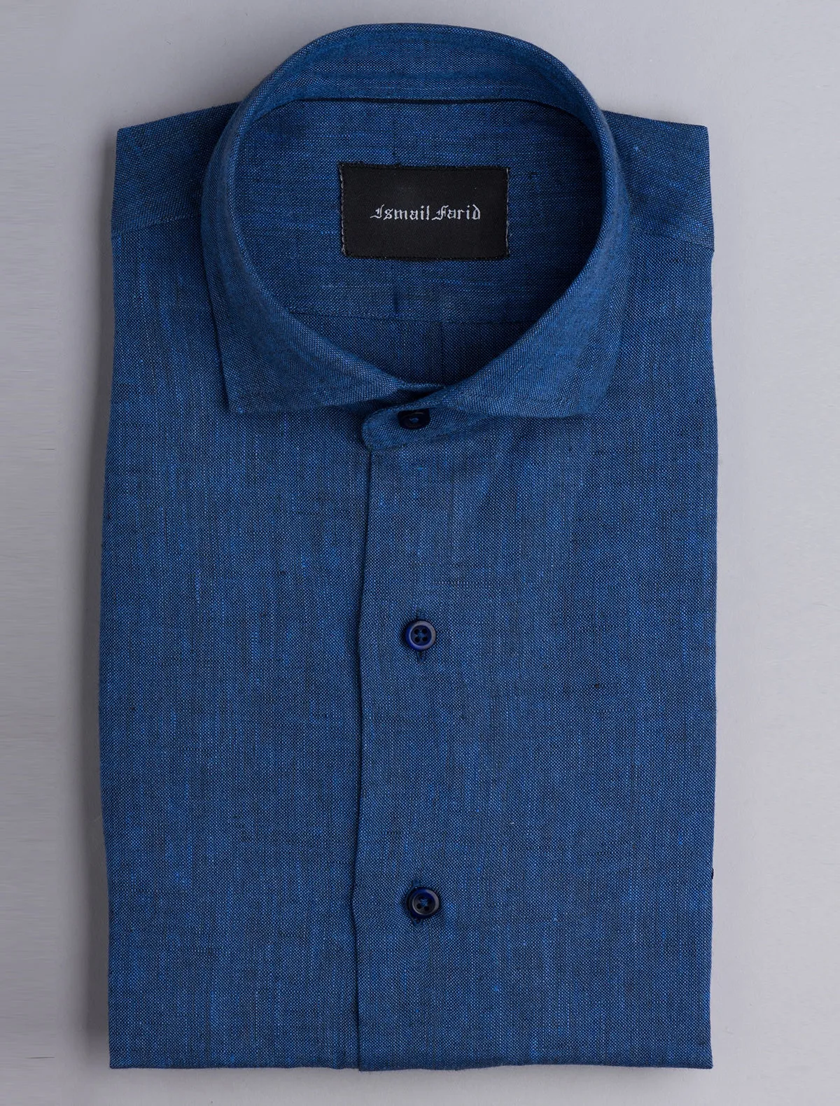 BLUEBERRY- BLUE LINEN SHIRT