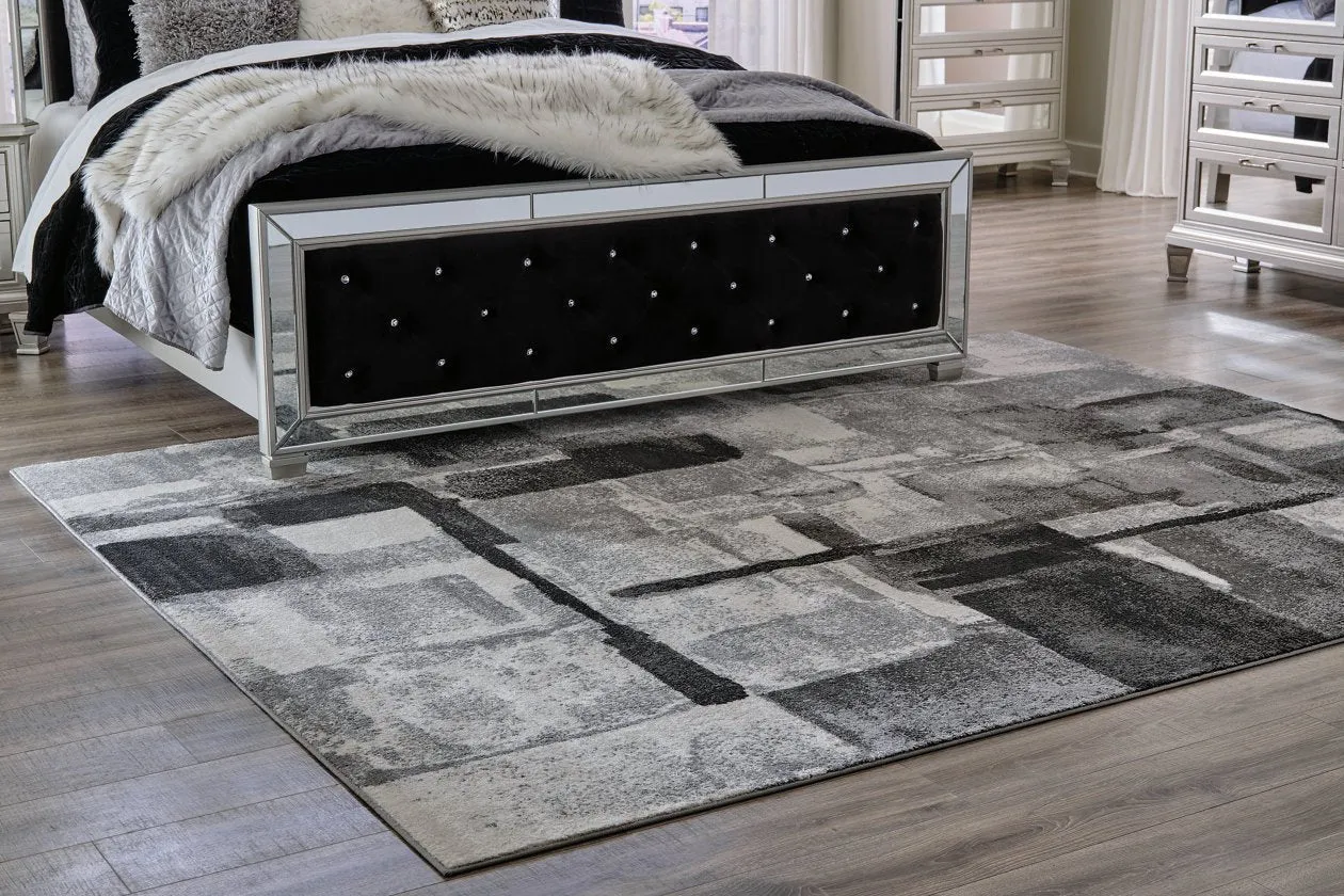 Brycebourne Black/Cream/Gray Large Rug