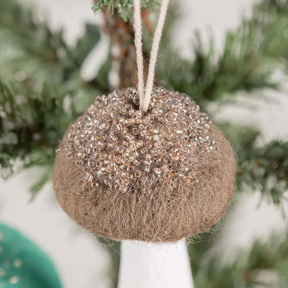 Bulk Christmas  Mushroom Ornaments Lovely Wool Felt Mushroom Gift for Xmas Tree Home Indoor Party Decor Wholesale