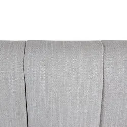 Central Park Queen Bedhead - Grey Linen