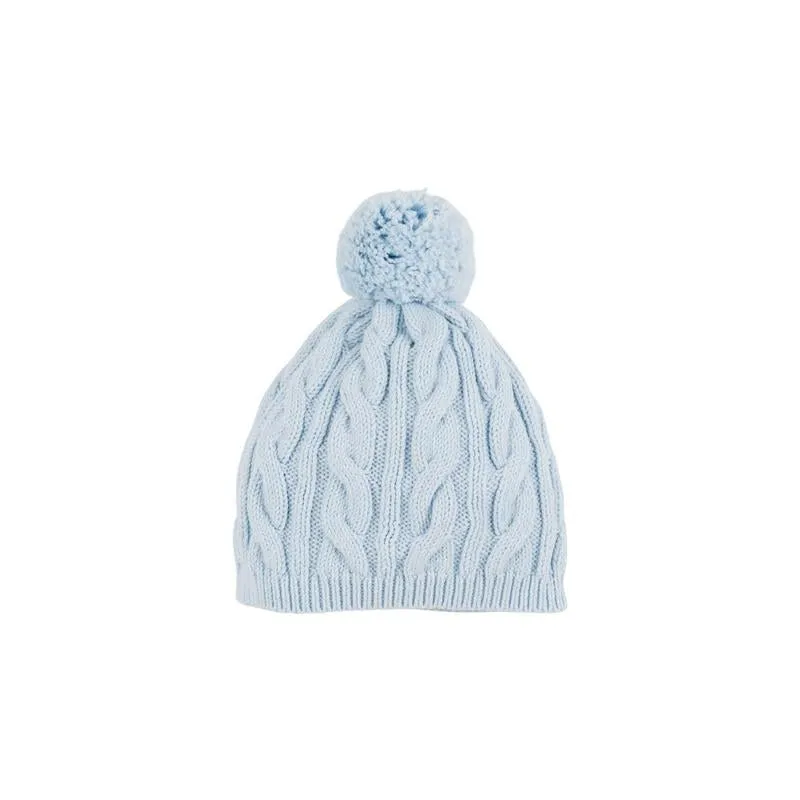 Collins Cable Knit Hat - Buckhead Blue