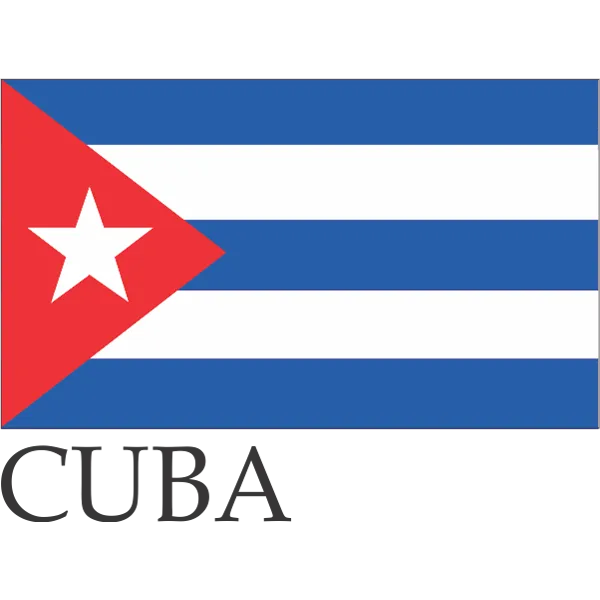 Cuba Embroidered Flag Badge