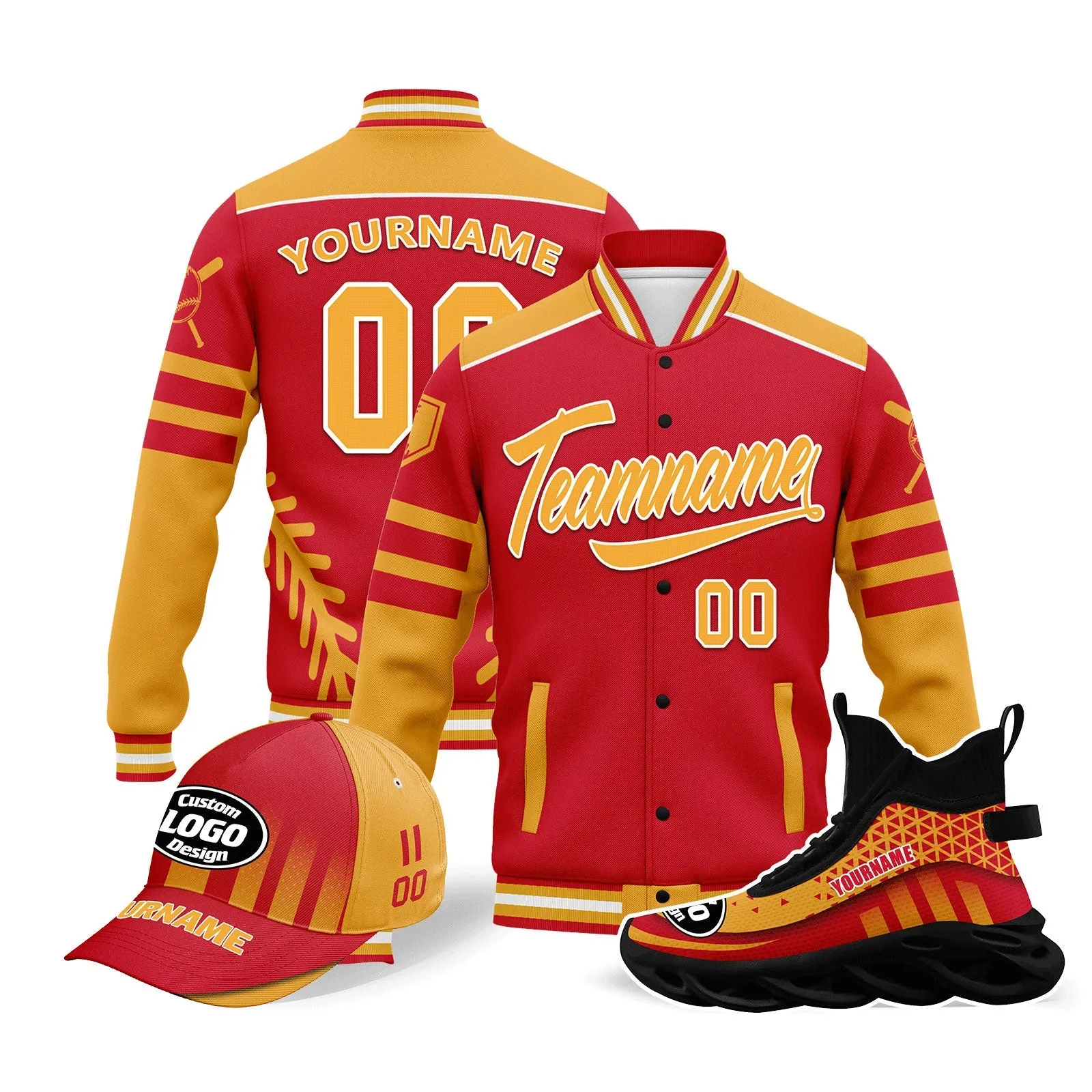 Custom Jacket MaxSoul Shoes and Hat Combo Offer Personalized Combo ZH-D023030-10