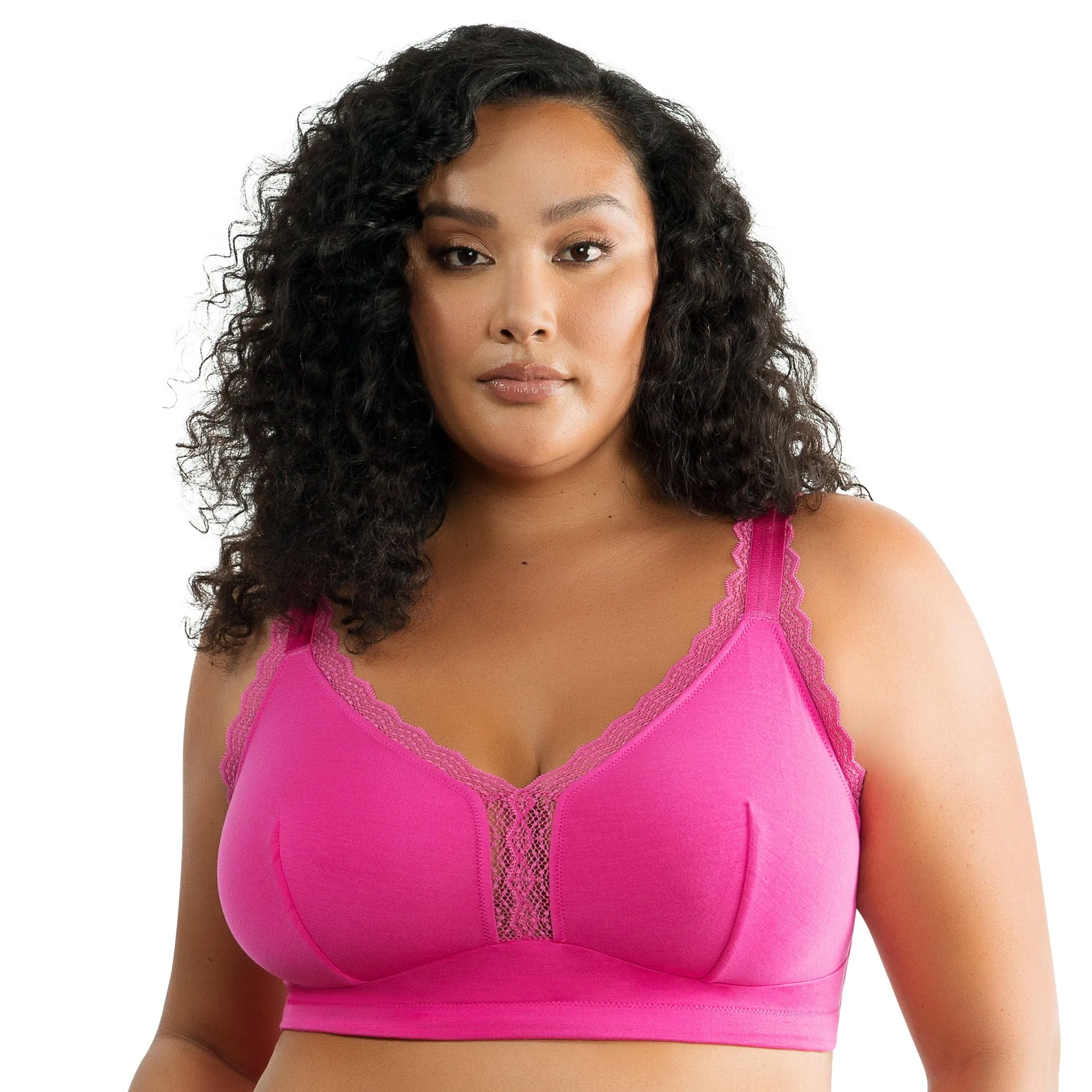 Dalis Wire Free Bralette - Bright Pink