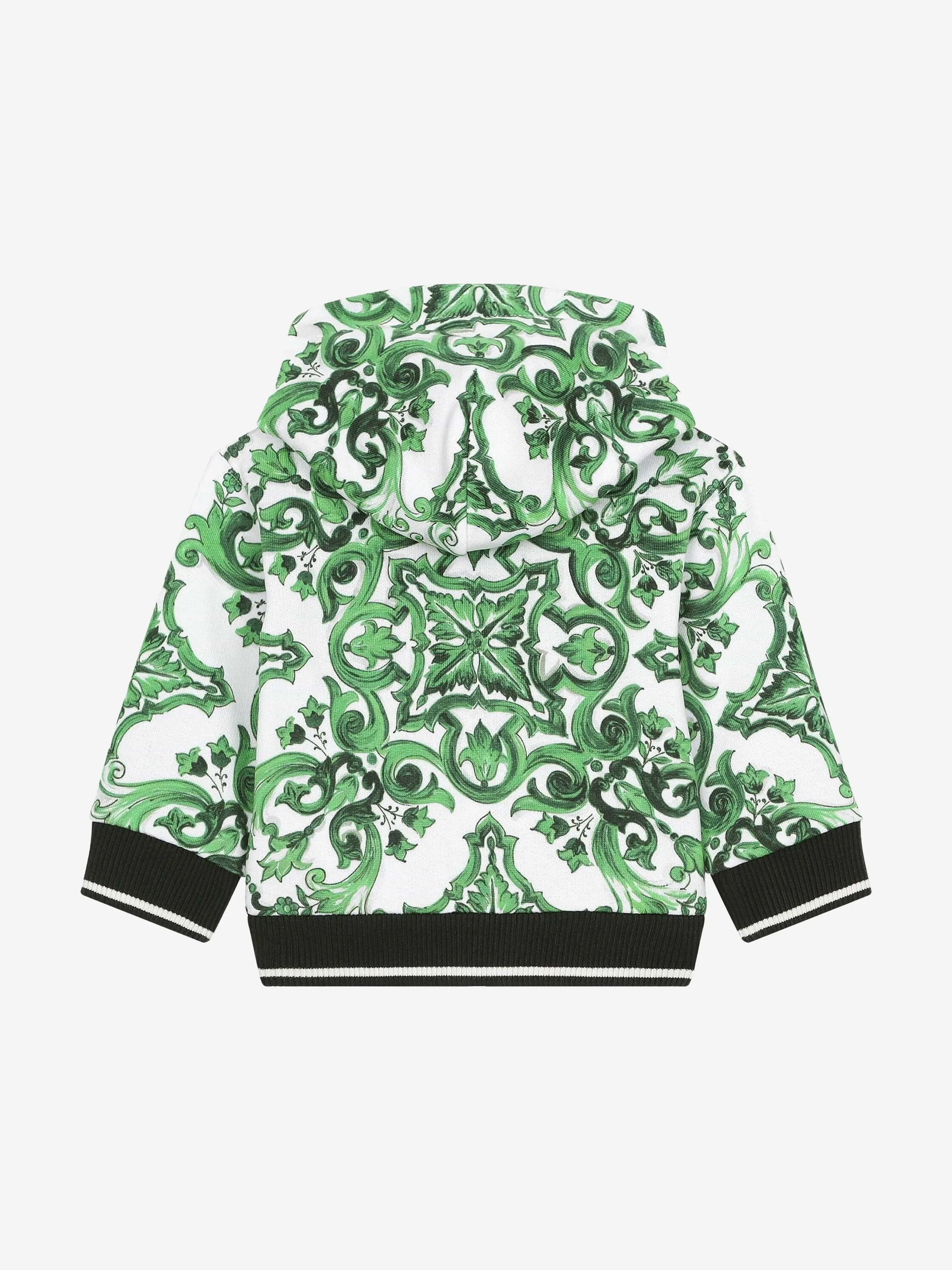 Dolce & Gabbana Baby Boys Maiolica Zip Up Top in Green