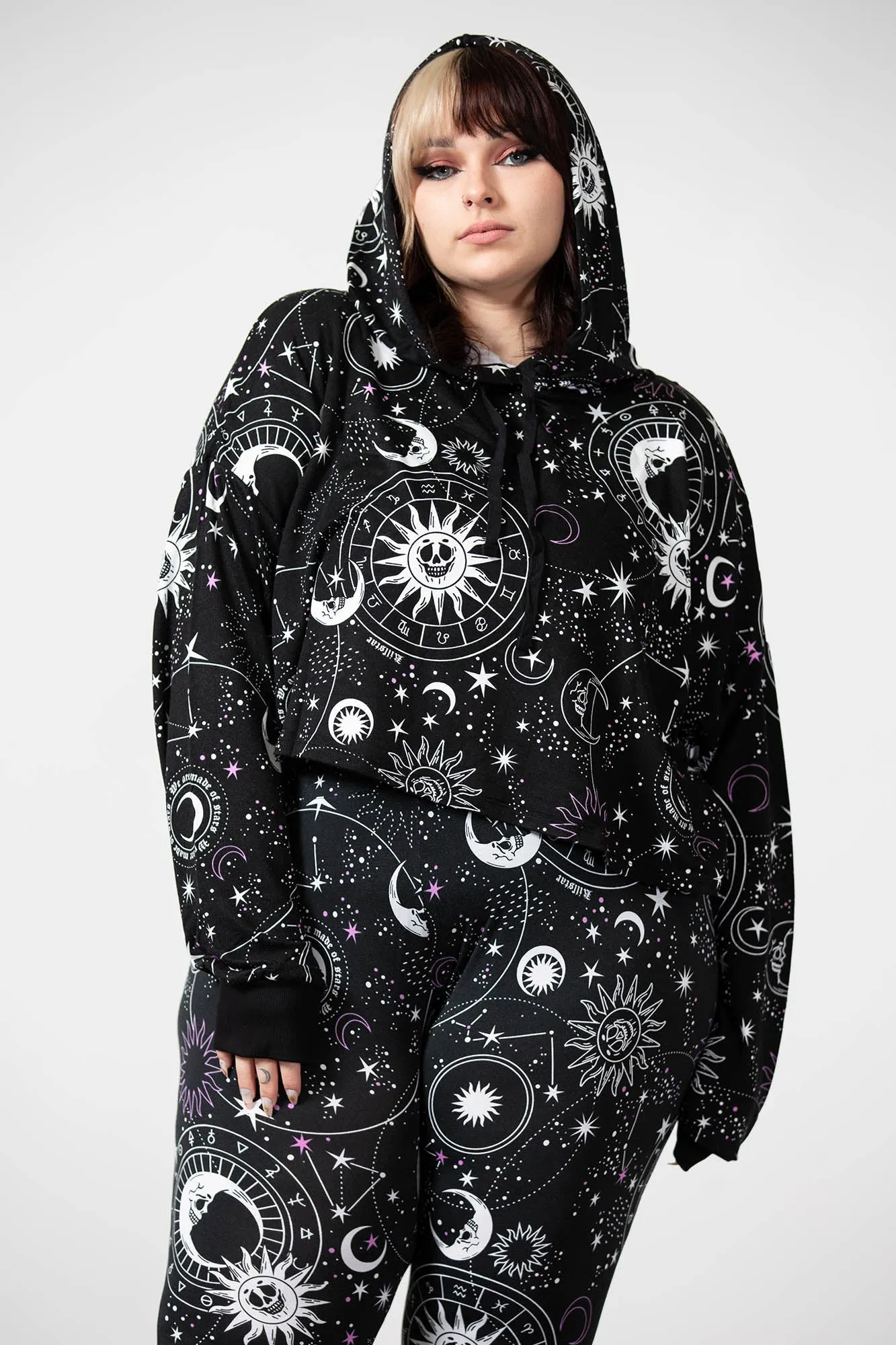 Galaxy Cropped Hoodie