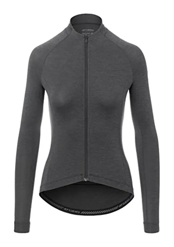 Giro Womens New Road LS Jersey - Charcoal Heather - Size S