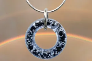 Halo Pendant with Cremation Ash