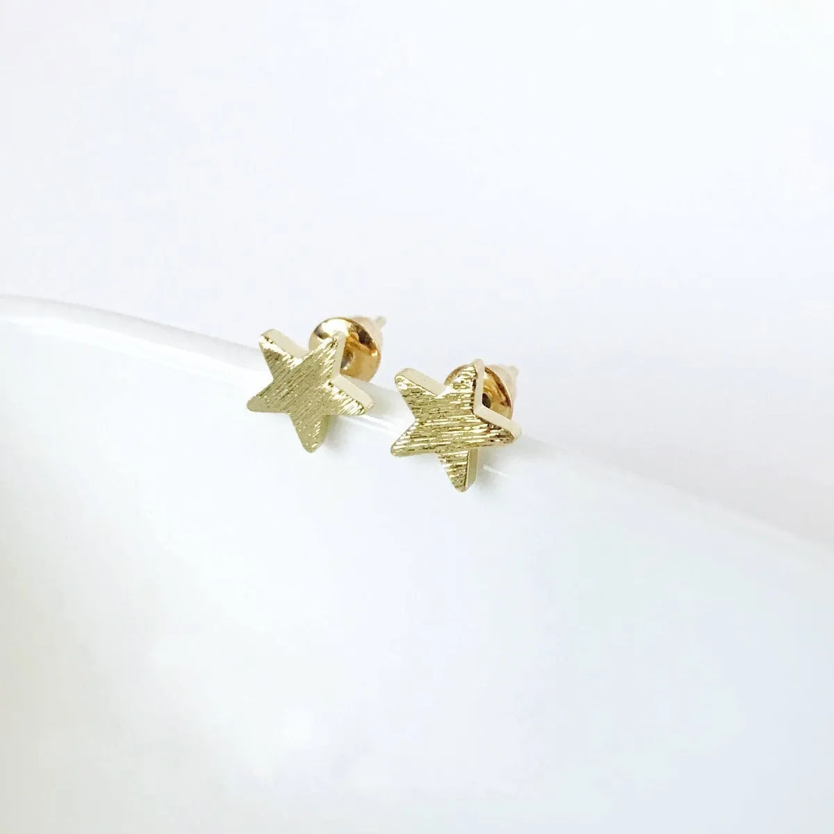 Hearts, Love & Stars Stainless Steel Post Earrings