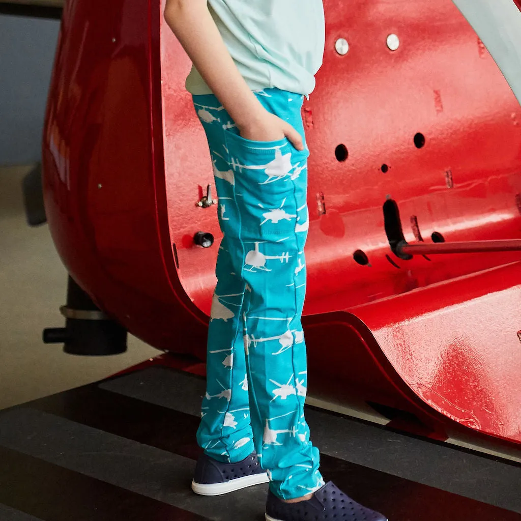 Helicopters Leggings with Pockets