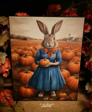 #HGC1058 Harvest Rabbit "JULIA" 8x10 Print