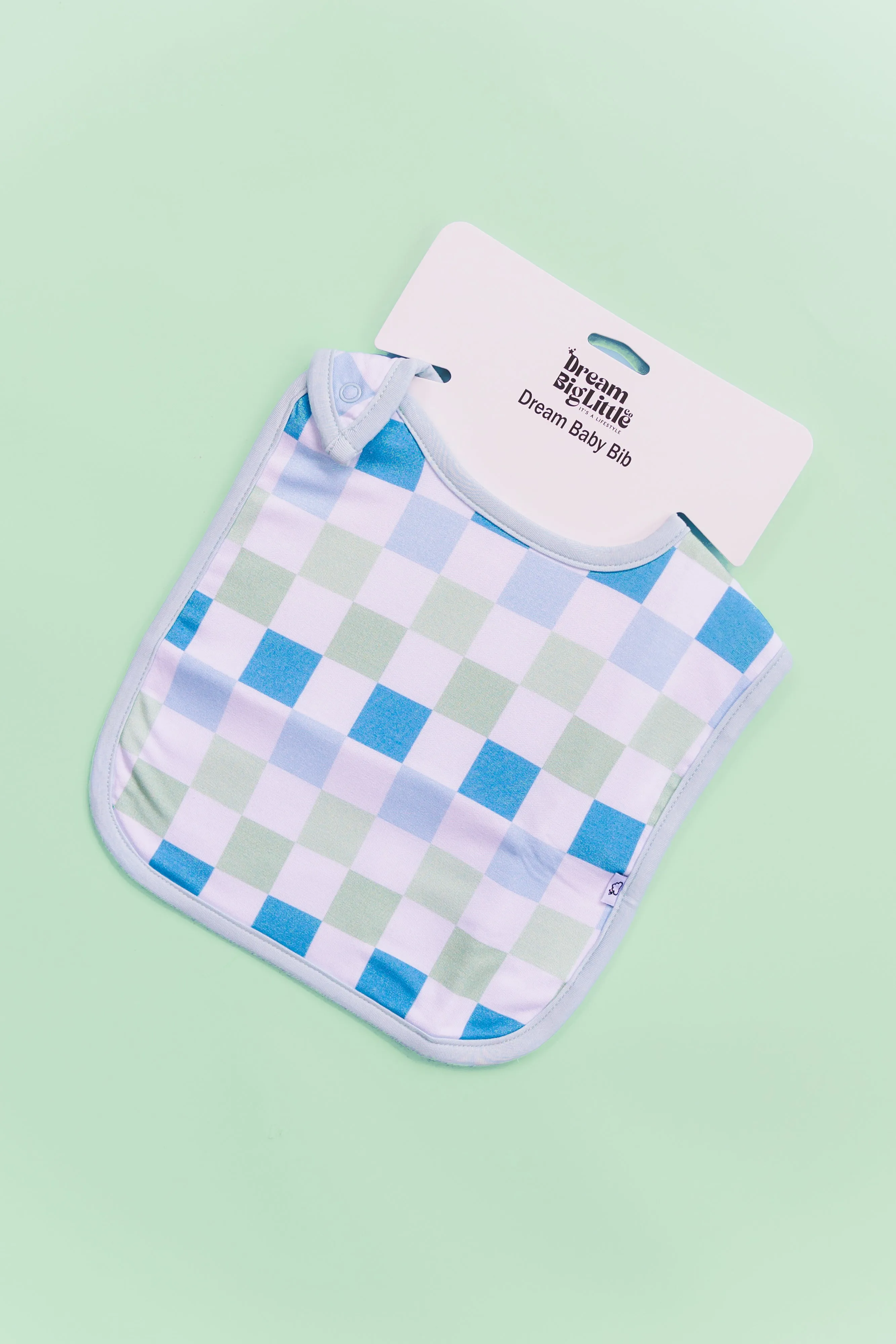 High Tide Checkers Dream Baby Bib