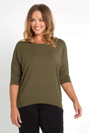 Irena Bamboo Top - Khaki