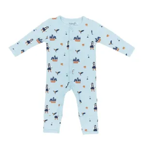 Kyte Baby Printed Snap Romper in Pirate