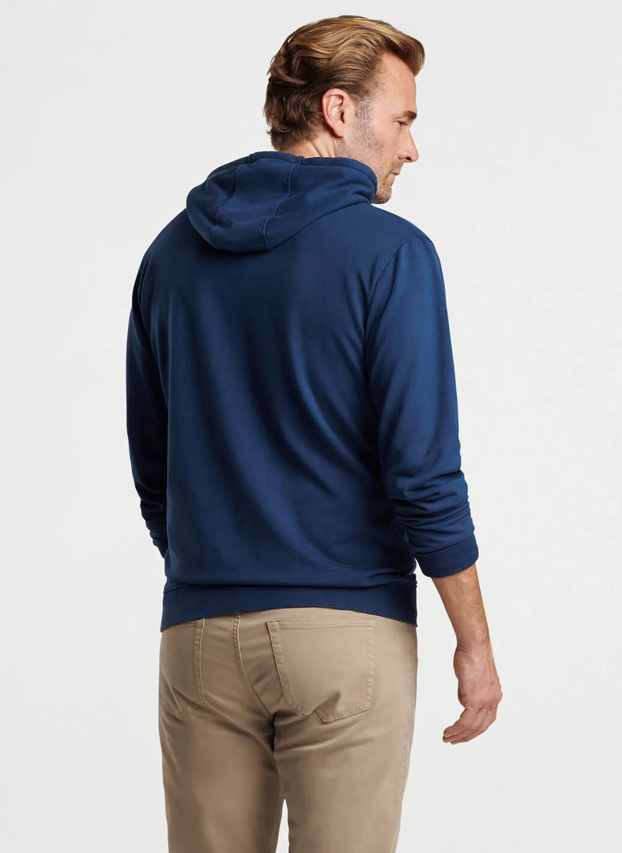 Lava Wash Hoodie in Navy by Peter Millar