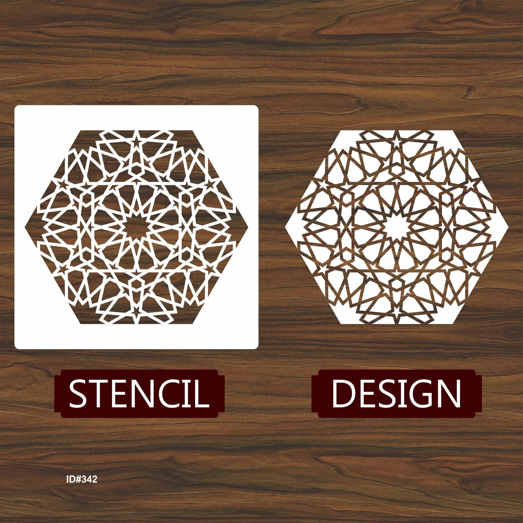 Mandala Geometric Design Stencil Reusable Stencil For Canvas And Wall Painting.ID# 342