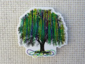 Mardi Gras Bead Tree Needle Minder, Cover Minder, Magnet LAST ONE!