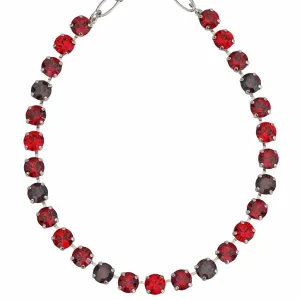 Mariana "Lady in Red" Rhodium Plated Must-Have Everyday Crystal Necklace, 3252 1070ro