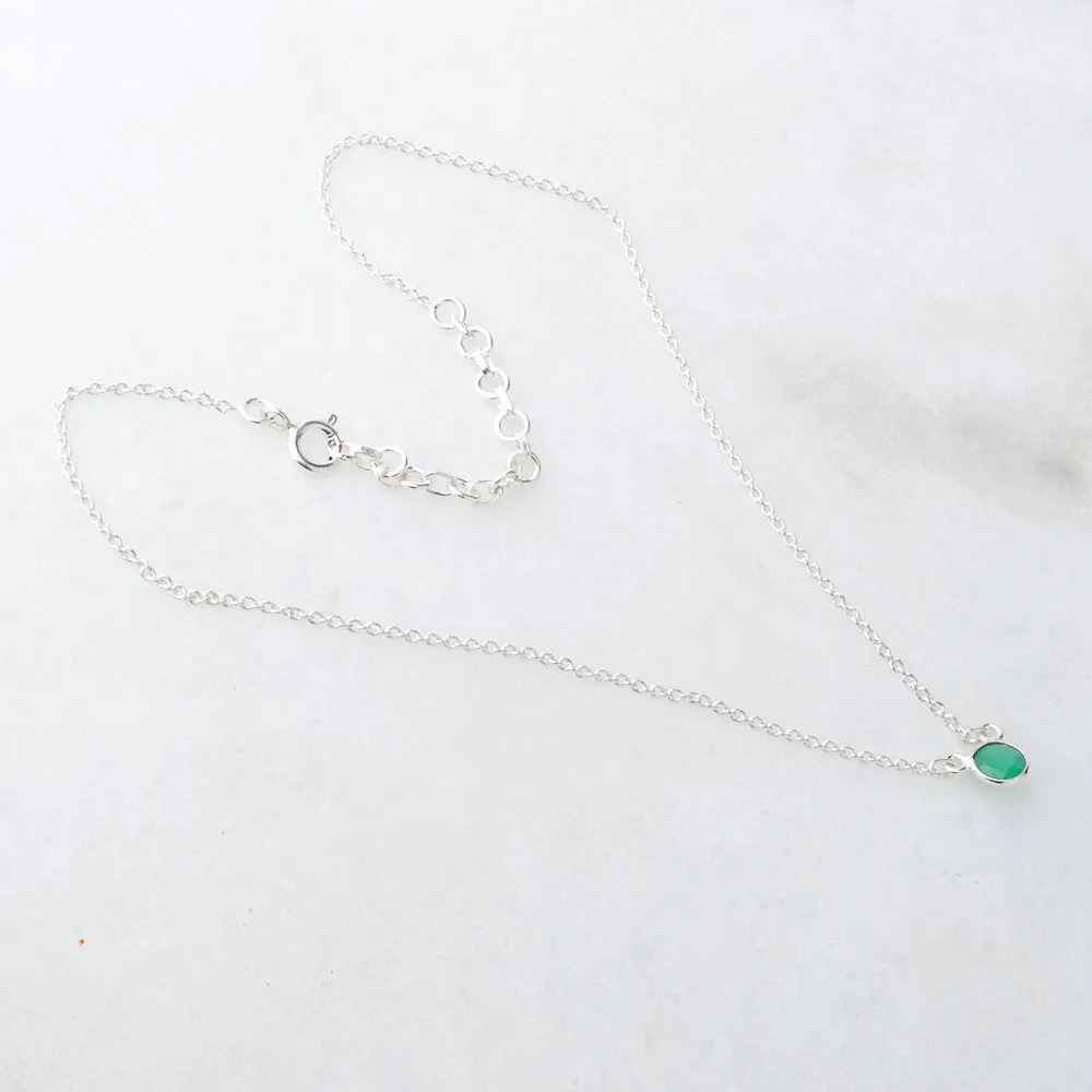 May Birthstone Necklace