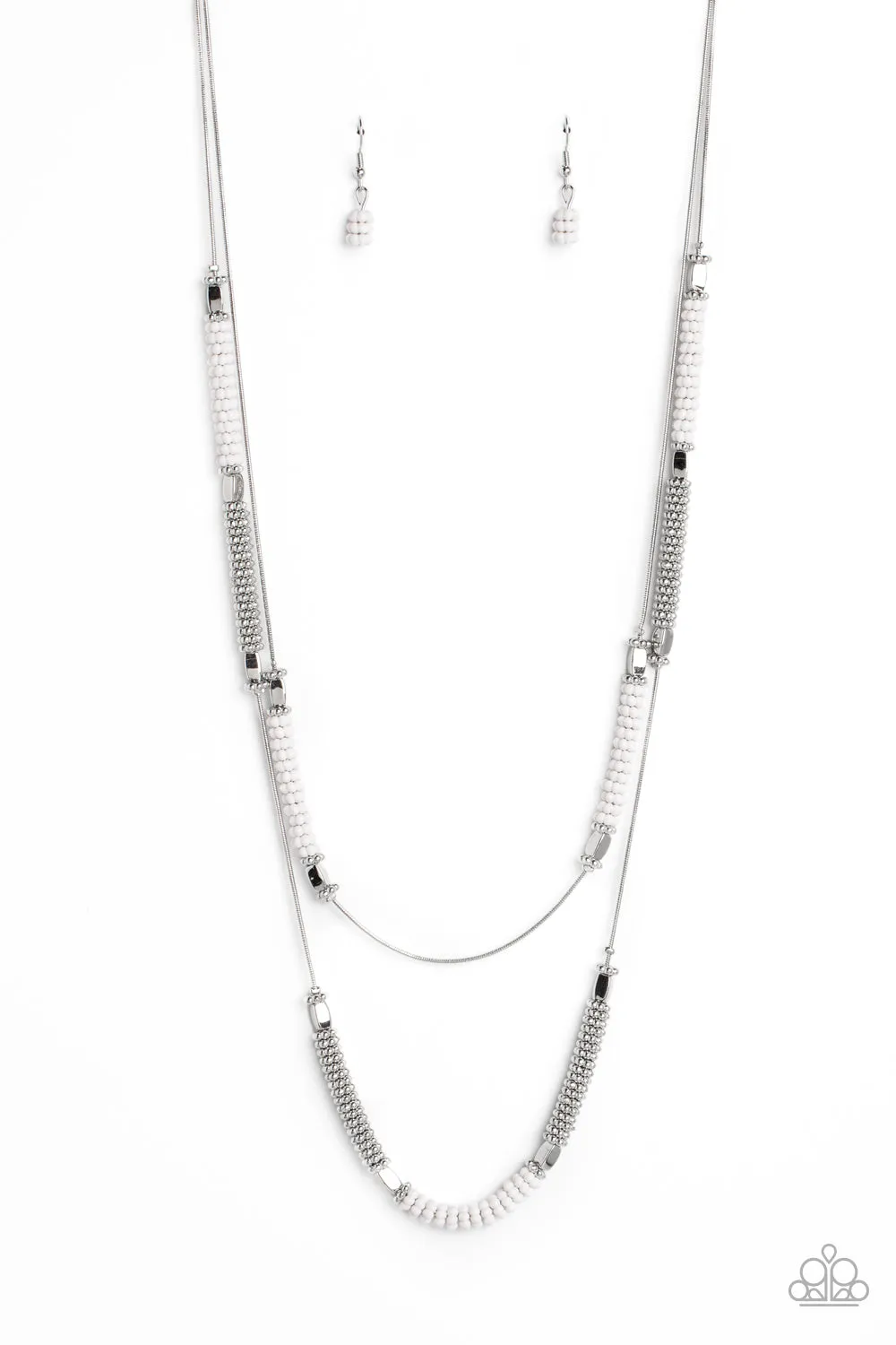 Necklaces Caviar Chic - White N449