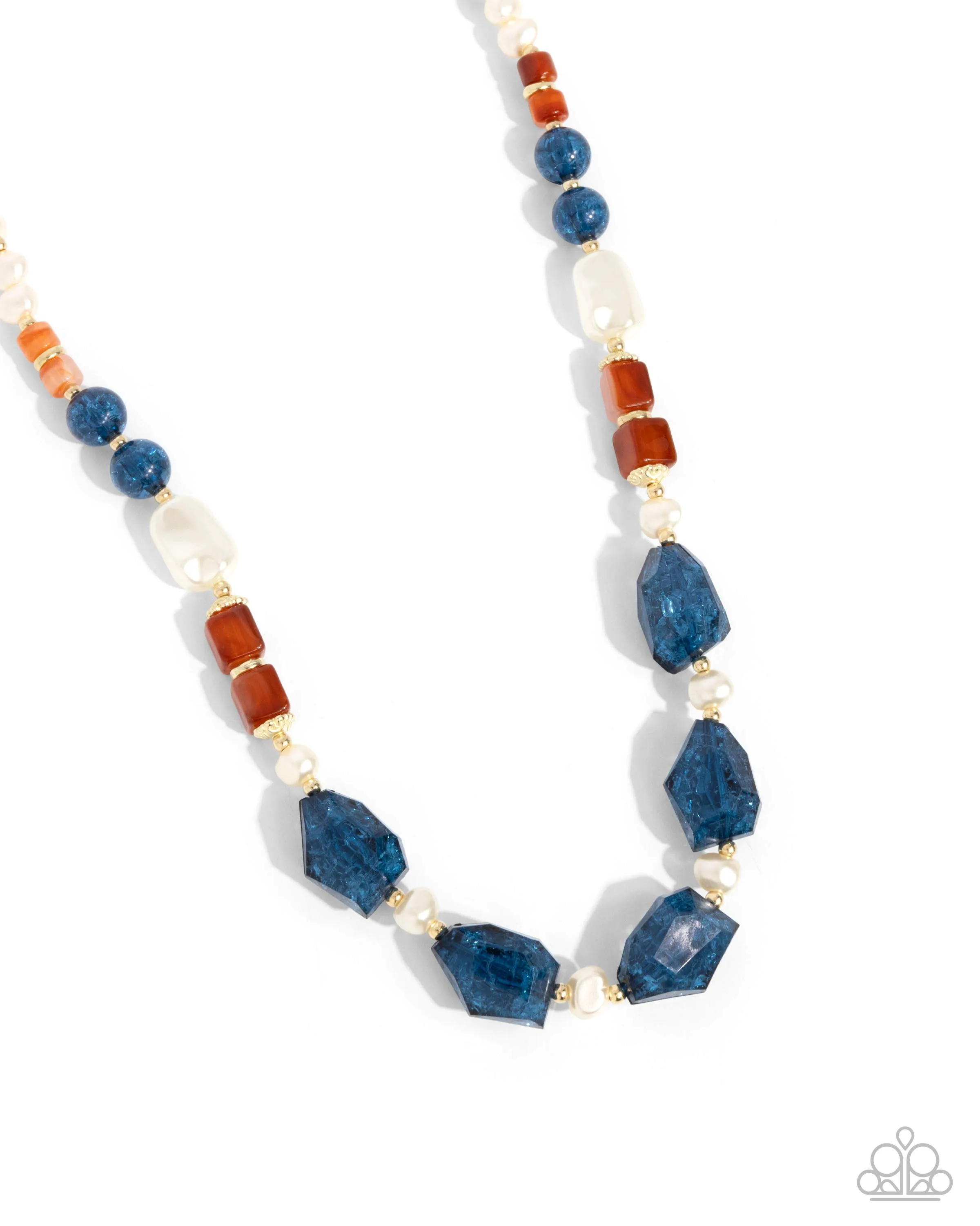 Necklaces Crackling Chic - Blue