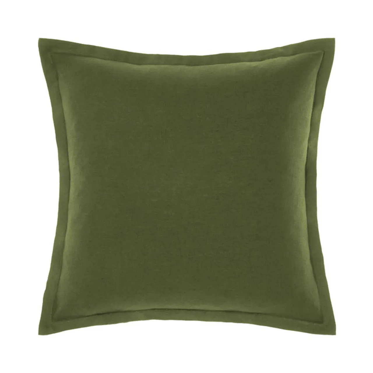 Nimes Fern Linen Tailored Cushion 48 x 48cm by Linen House