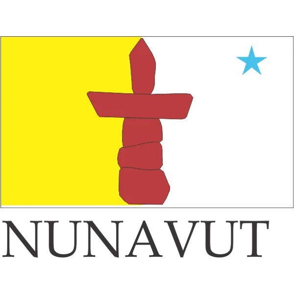 Nunavut Embroidered Flag Badge