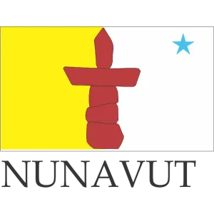 Nunavut Embroidered Flag Badge