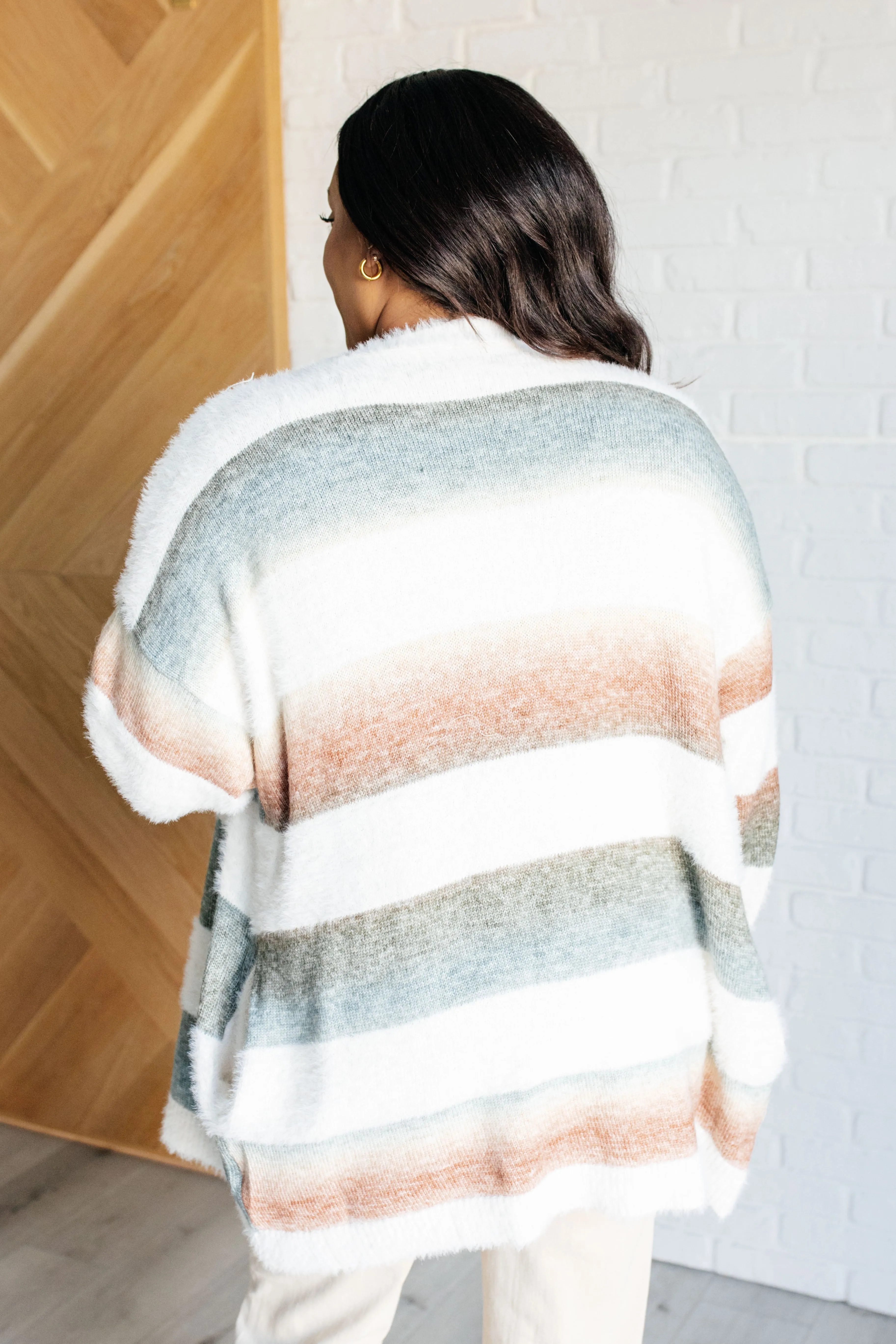 Ombre Feelings Striped Cardigan - 10/15