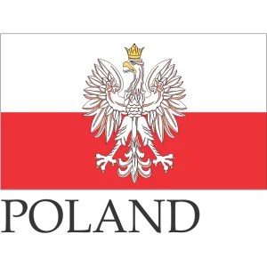 Poland Embroidered Flag Badge