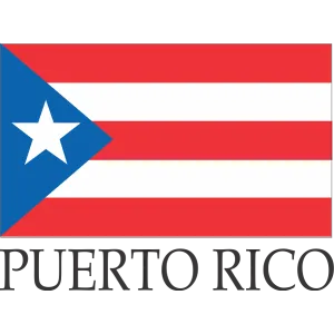 Puerto Rico Embroidered Flag Badge