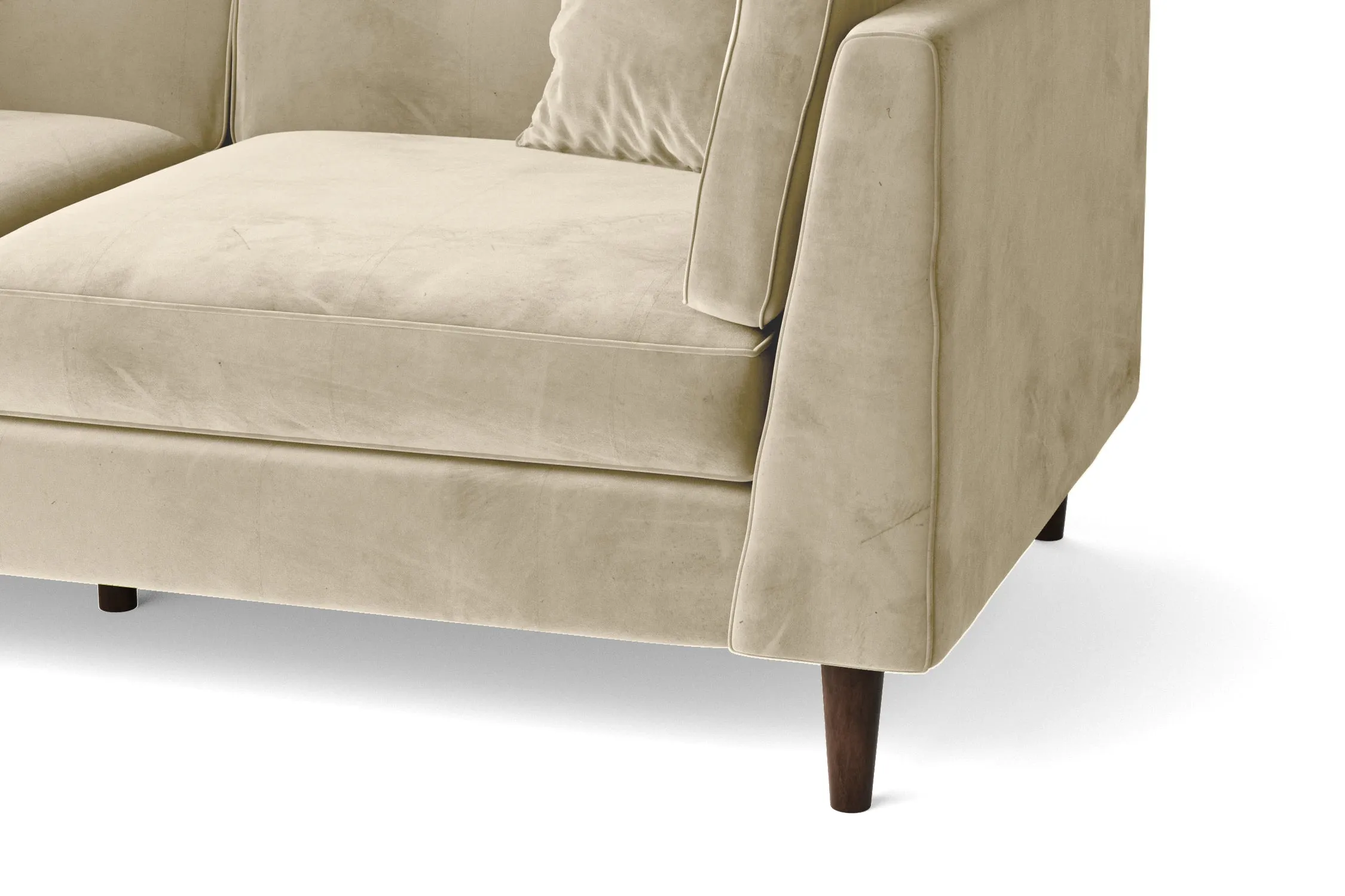 Ragusa 2 Seater Sofa Cream Velvet