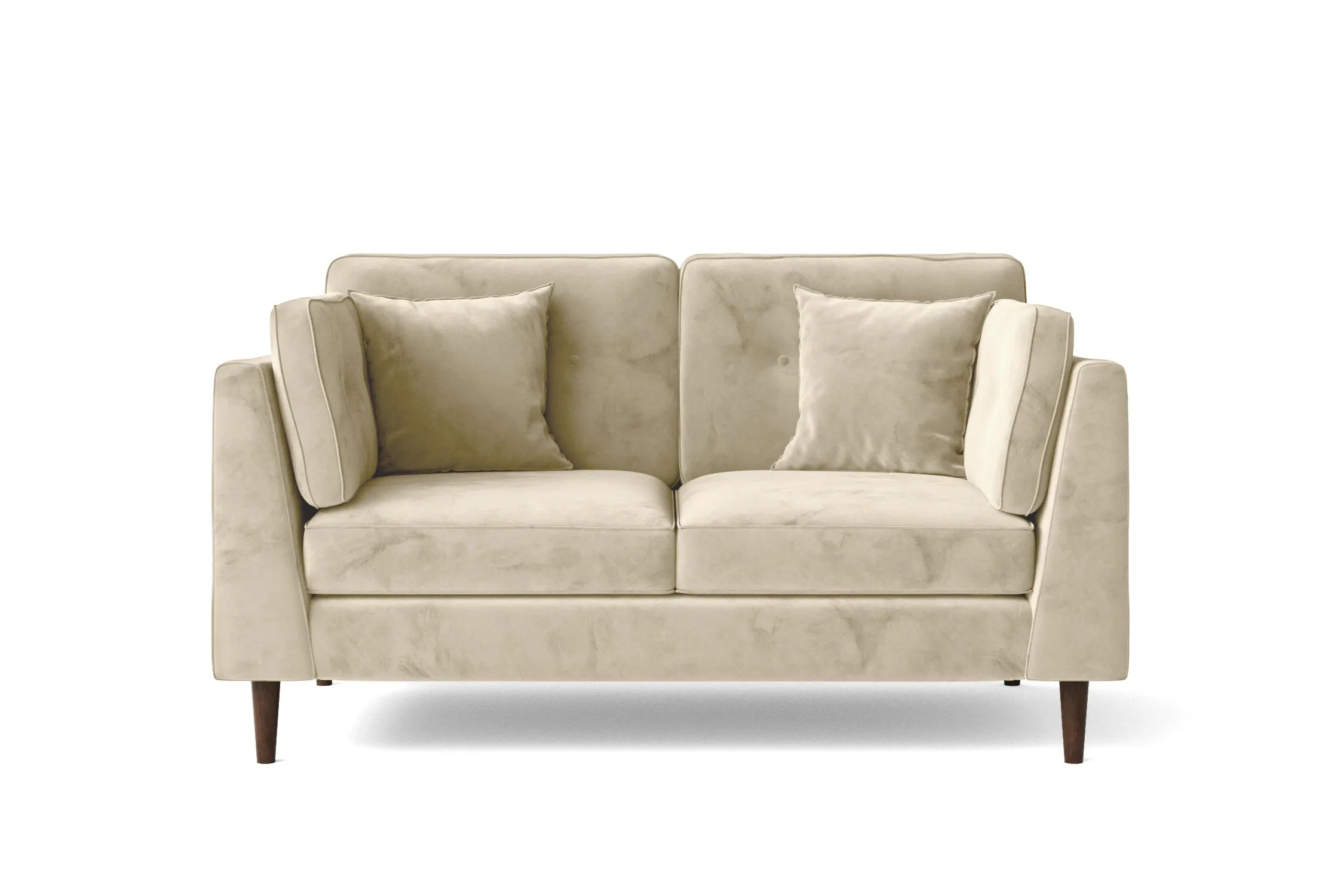 Ragusa 2 Seater Sofa Cream Velvet