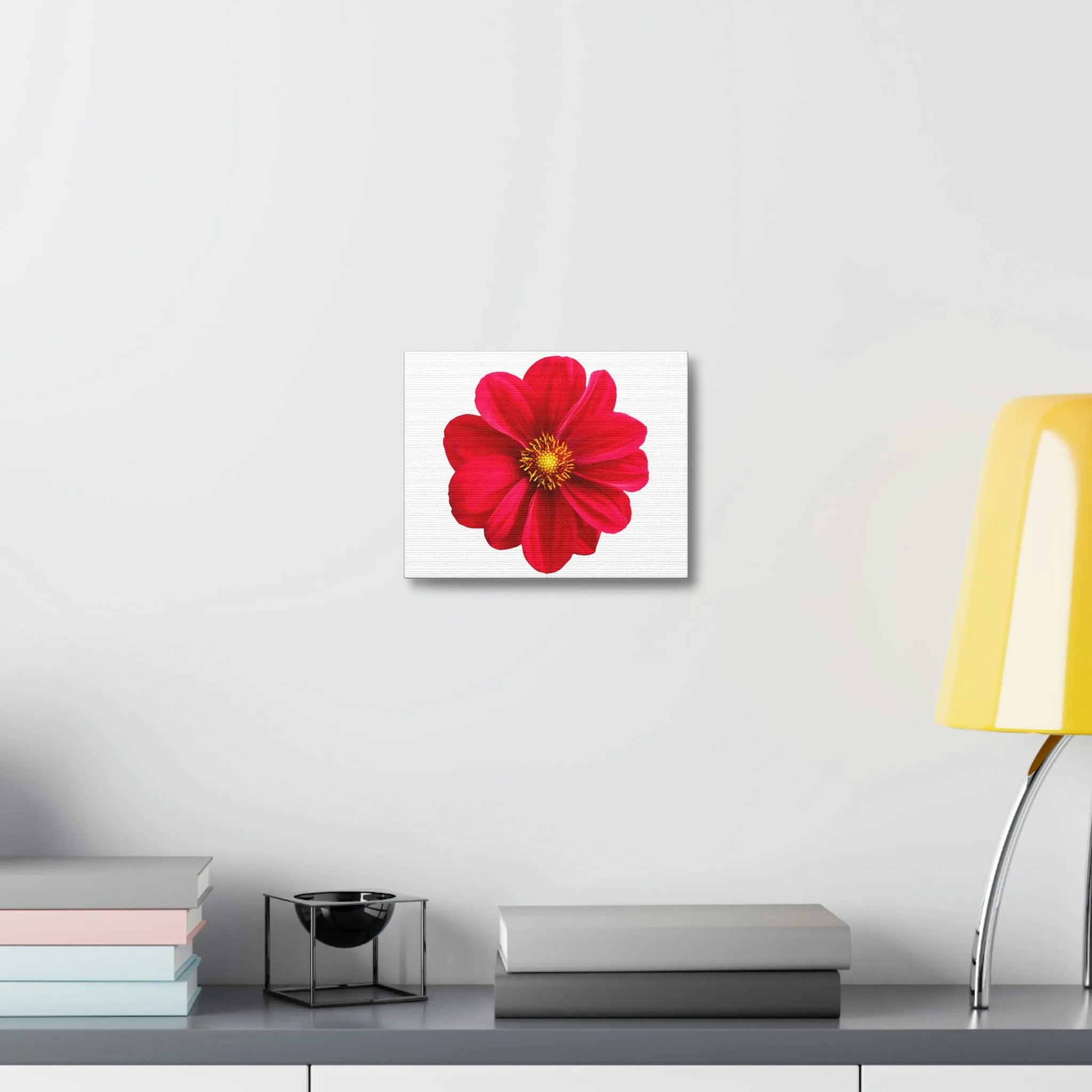 Red Flower Stretched Canvas