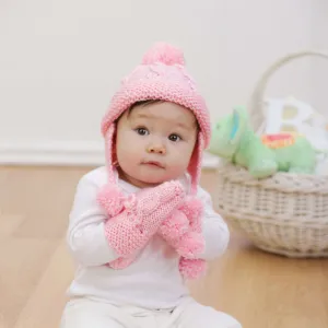 Red Heart Knit Baby Set