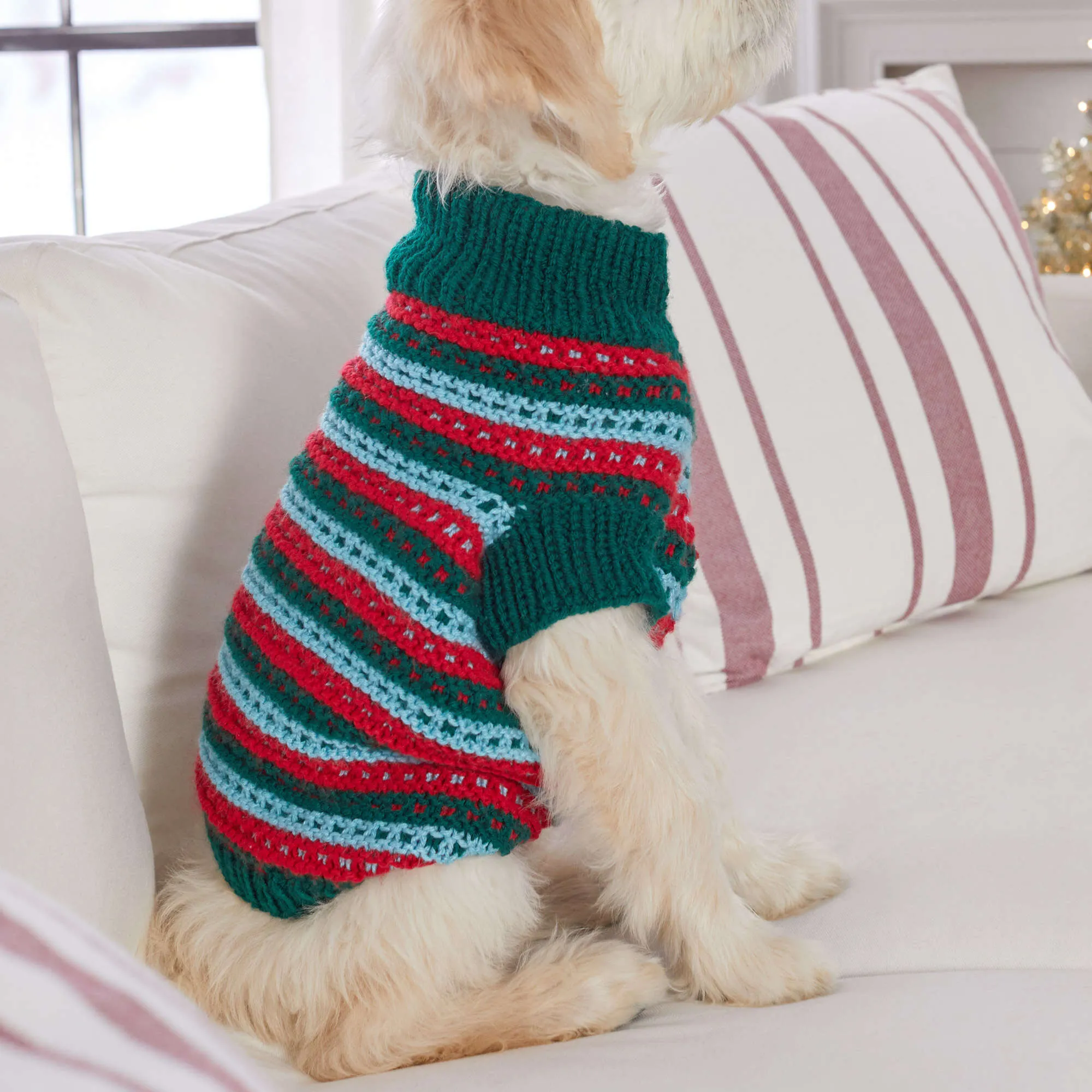 Red Heart Stylish Knit Dog Sweater