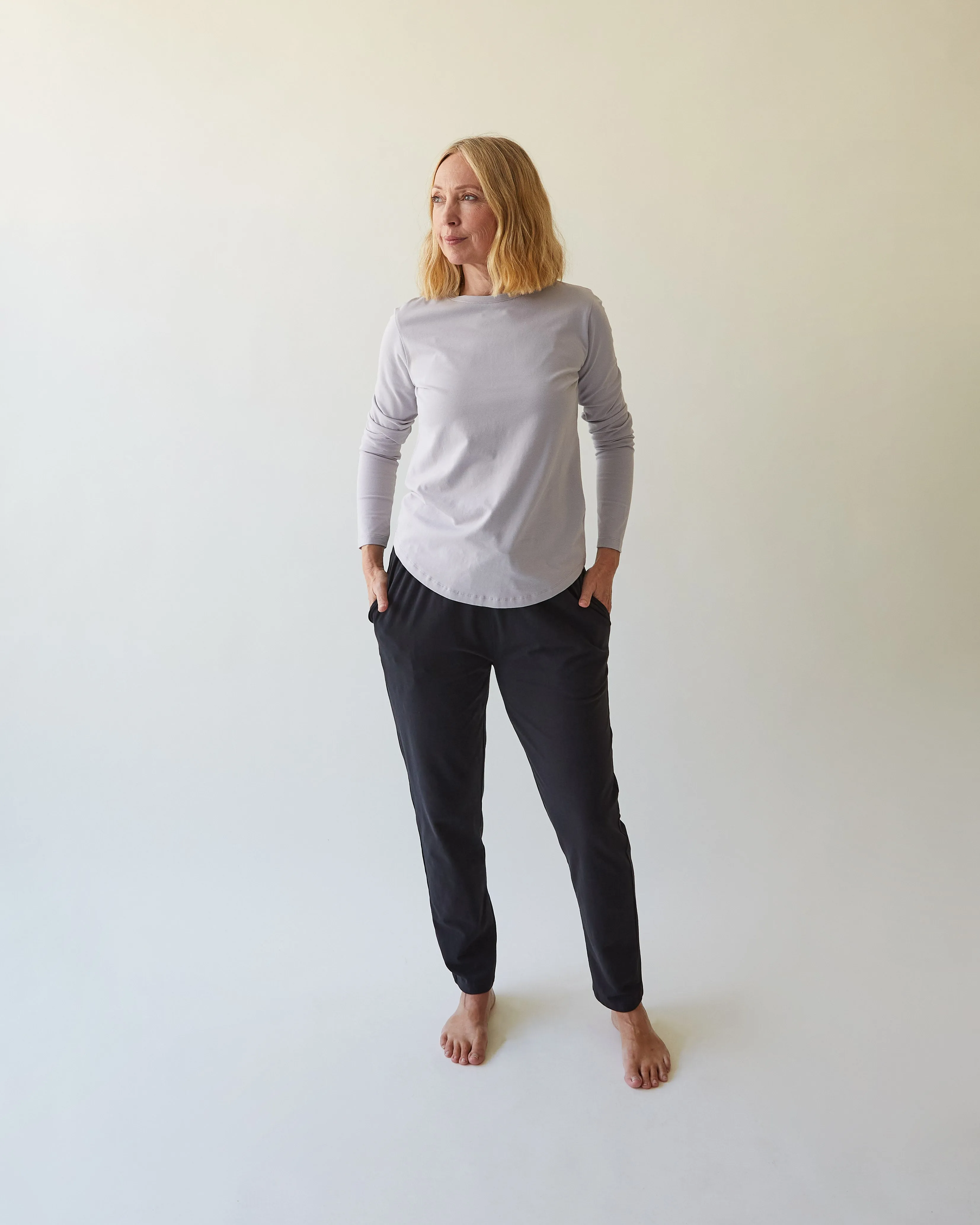 Renee Top - Dove grey