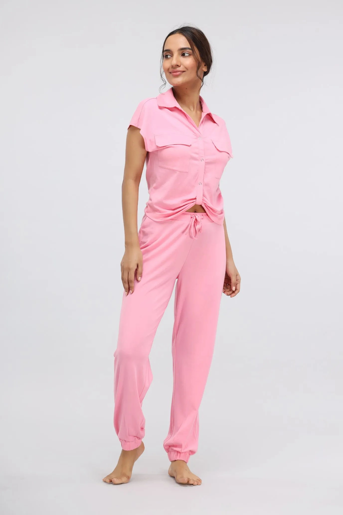 Sachet Pink Supima® Jogger Set