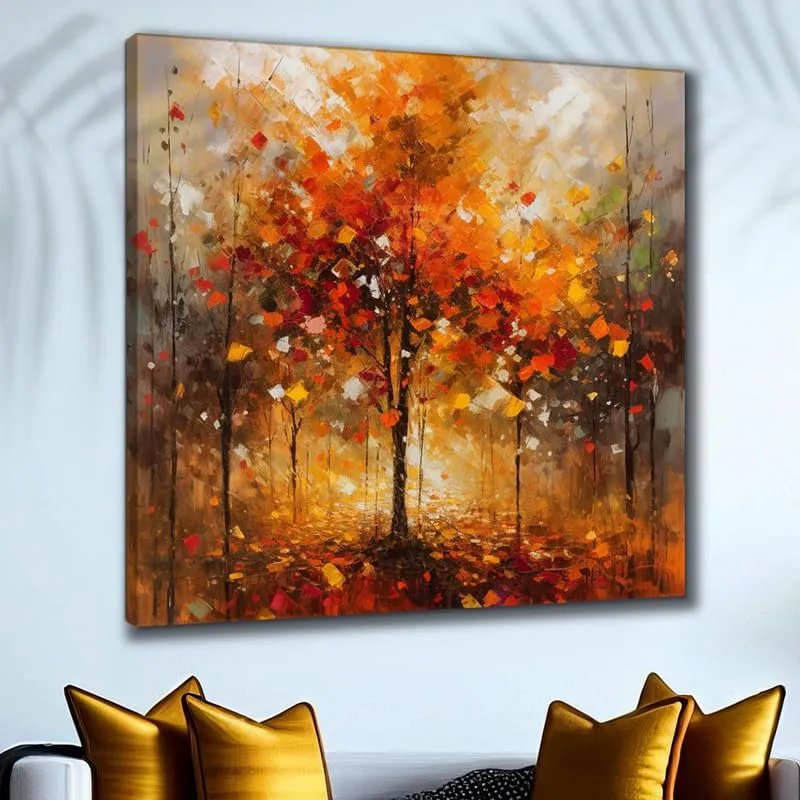 SAF paintings Wooden Framed Nature Art Canvas Wall Painting for Home Décor And Office||For Bedroom,Living Room Home wall and Office Interior 24X24Inch and Office CR-246