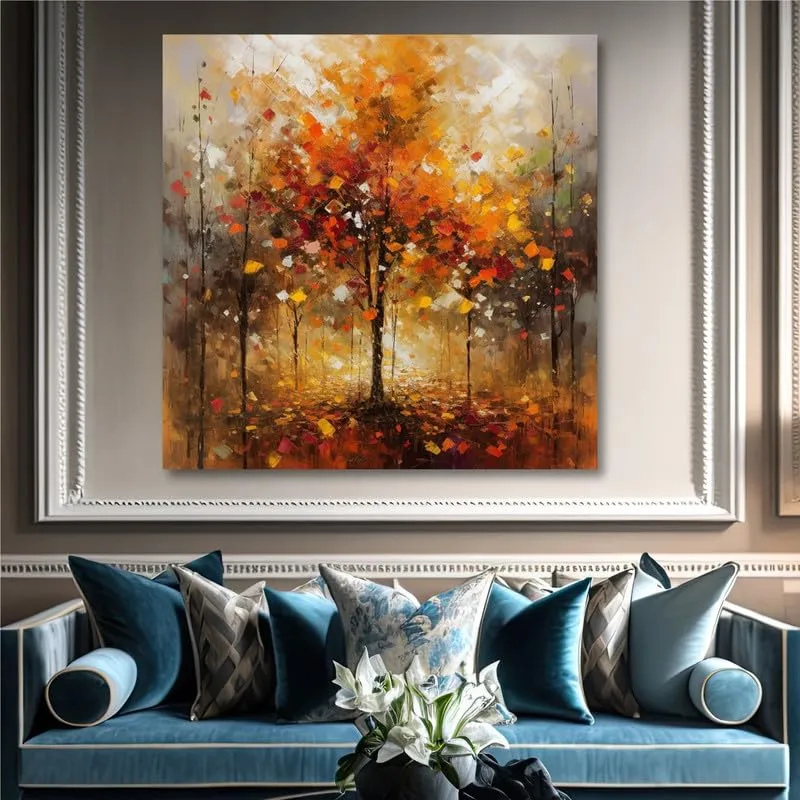 SAF paintings Wooden Framed Nature Art Canvas Wall Painting for Home Décor And Office||For Bedroom,Living Room Home wall and Office Interior 24X24Inch and Office CR-246