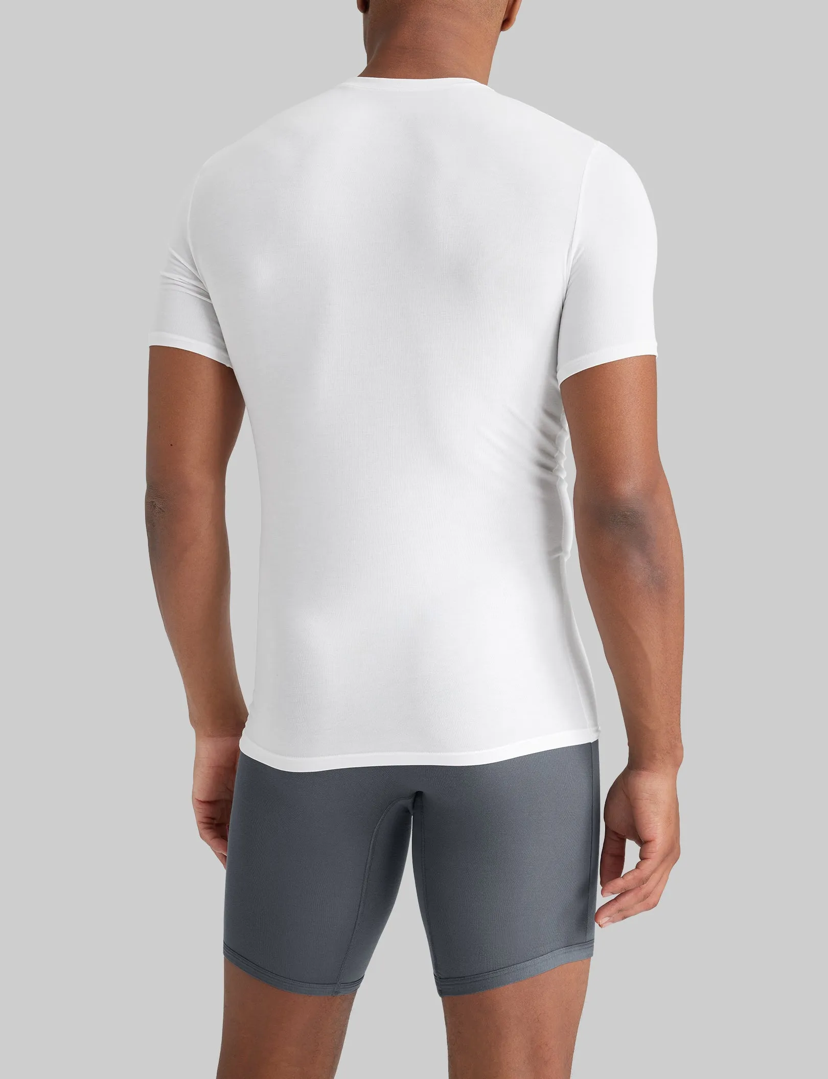 Second Skin High V-Neck Stay-Tucked Undershirt (6-Pack)