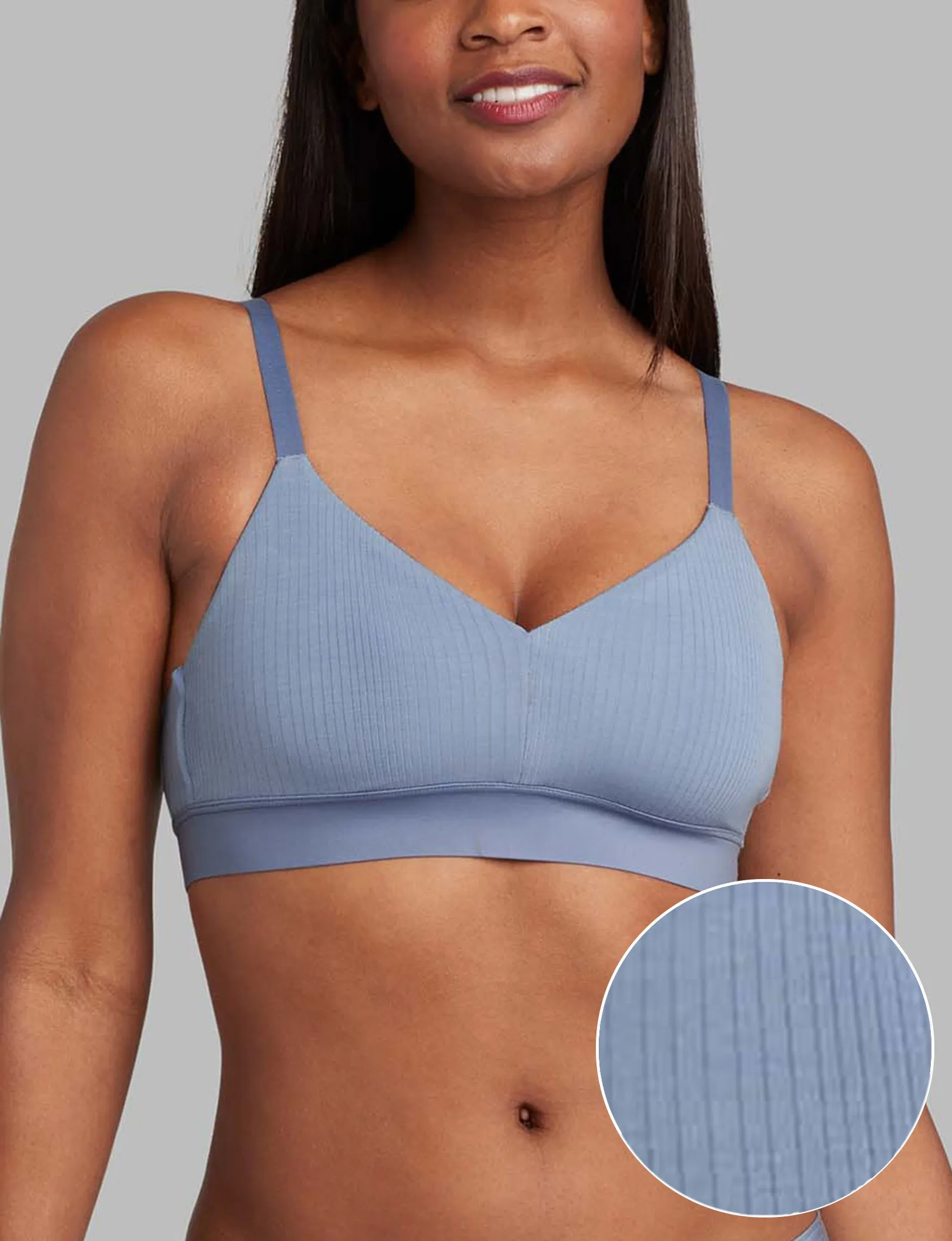 Second Skin Luxe Rib Triangle Bralette