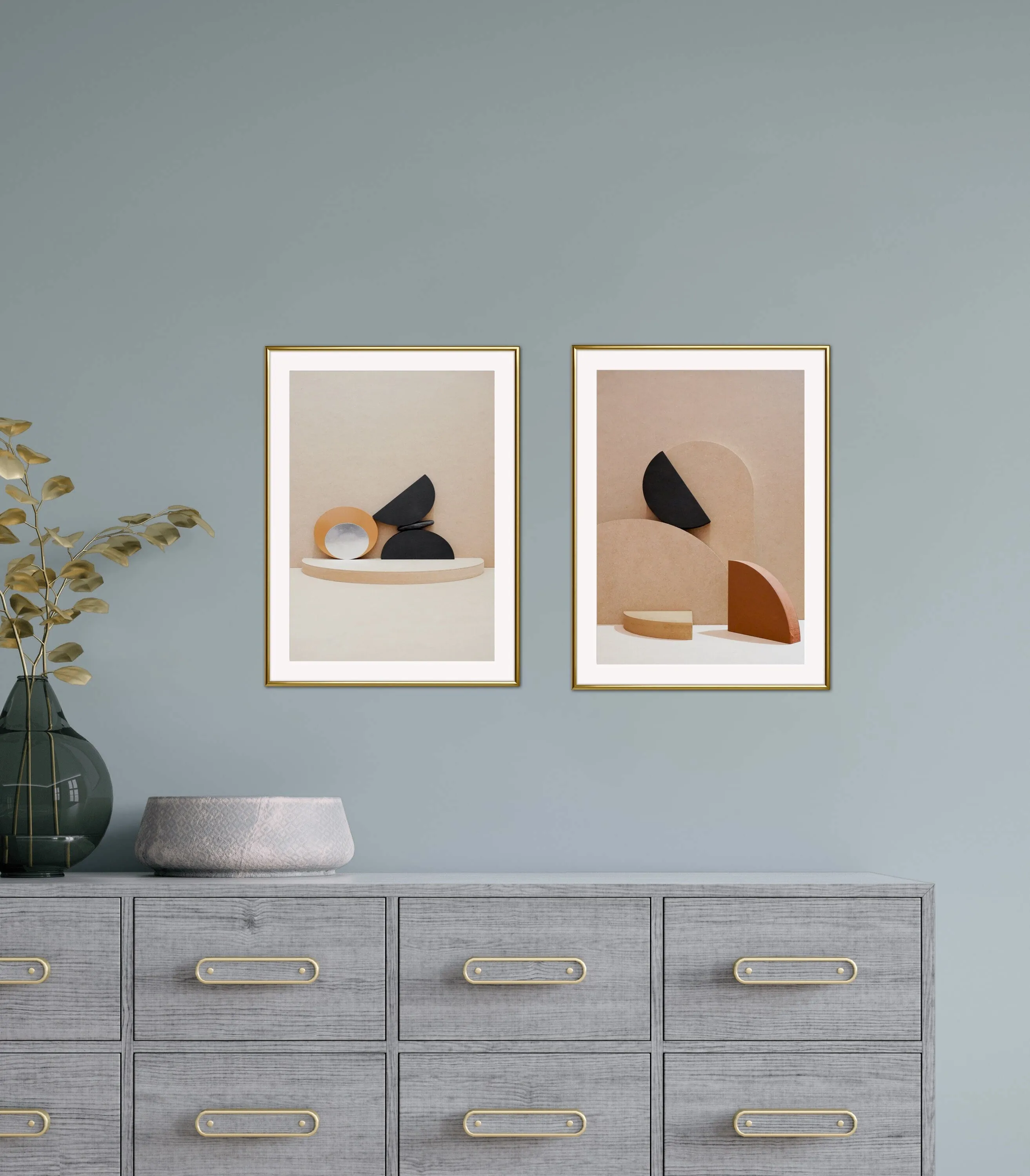 Set Of 3 Beige Geometric Boho Wall Art PRINTABLE ART, Abstract Geometric Wall Art, Neutral Wall Art, Boho Decor