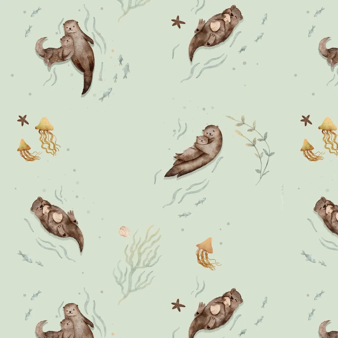 Short Sleeve Pocket Romper - Otters